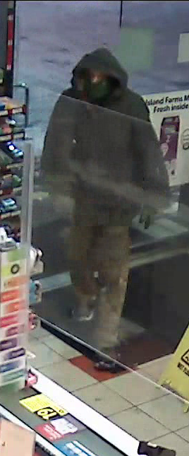 RCMP issued a picture of this suspect of a gas station robbery Feb. 3. 