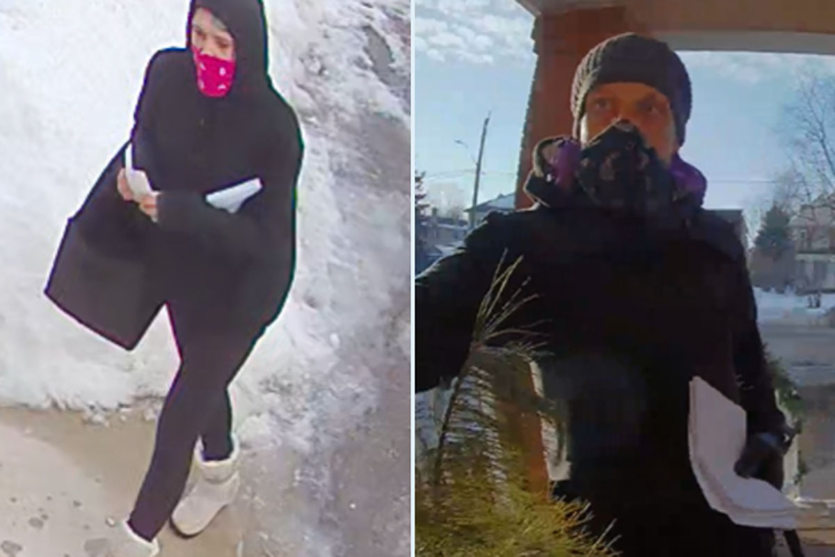 Waterloo Regional Police have released images of a man and a woman they are looking to speak with in connection to the incident.
