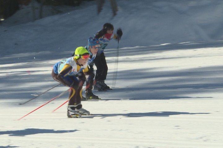 Hundreds of nordic skiiers competing at Larch Hills