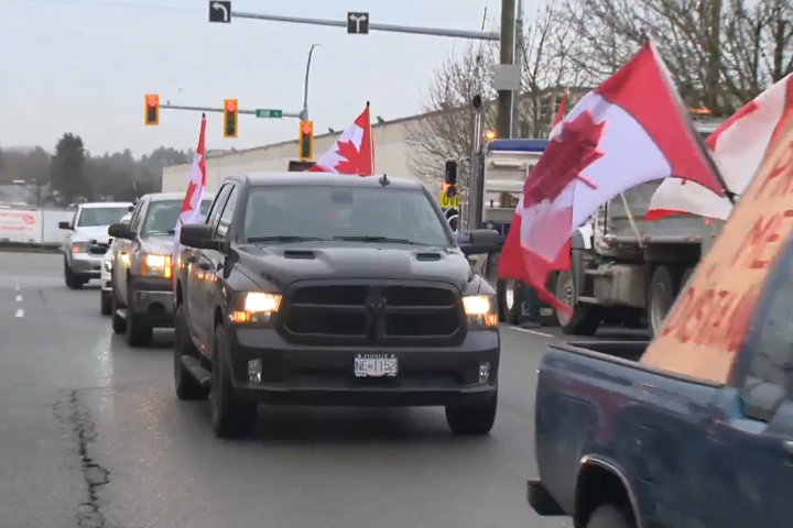 Anti-COVID-19 mandate convoys, rallies staged in British Columbia