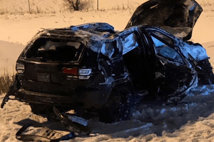 Man, 21, hospitalized in ‘serious condition’ after vehicle rollover on Highway 403: OPP