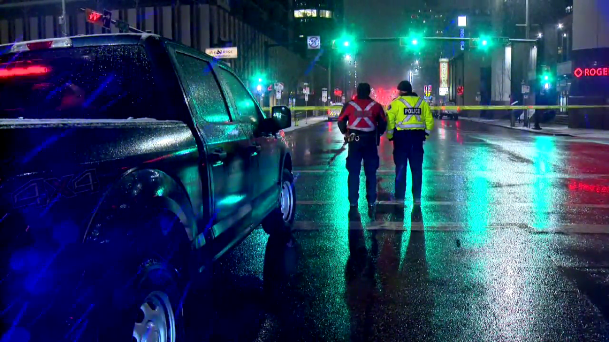 A pedestrian was hit by a vehicle in Calgary on Monday, Feb. 14, 2022, police said.