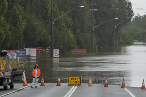 Photo of flood in winsor, on the outskirt of Sydney