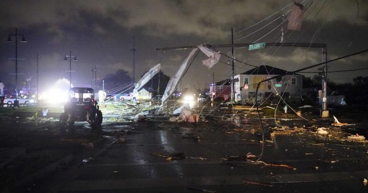 Tornado rips through New Orleans as storms cause widespread damage in U.S. South