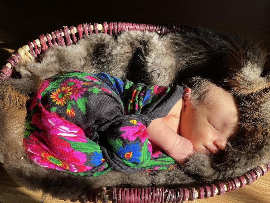 Baby Kaleo Joseph Gary Rabbitskin is shown in this undated handout photo. Rabbitskin's birth was the first time in 50 years a baby was born in Sturgeon Lake First Nation with traditional Cree birthing practices. THE CANADIAN PRESS/HO-Norma Rabbitskin **MANDATORY CREDIT**.