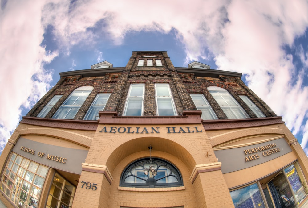The Aeolian Hall at 795 Dundas Street in London's Old East Village neighbourhood.