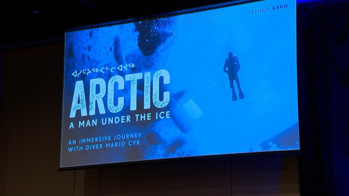 Arctic – a man under the ice, curated by filmmaker Mario Cyr, will be opening in Saskatoon at the Midtown Plaza on April 22 for a limited time.