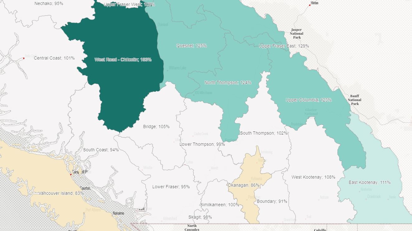 Okanagan Snowpack Levels Below Normal: River Forecast Centre - Okanagan ...