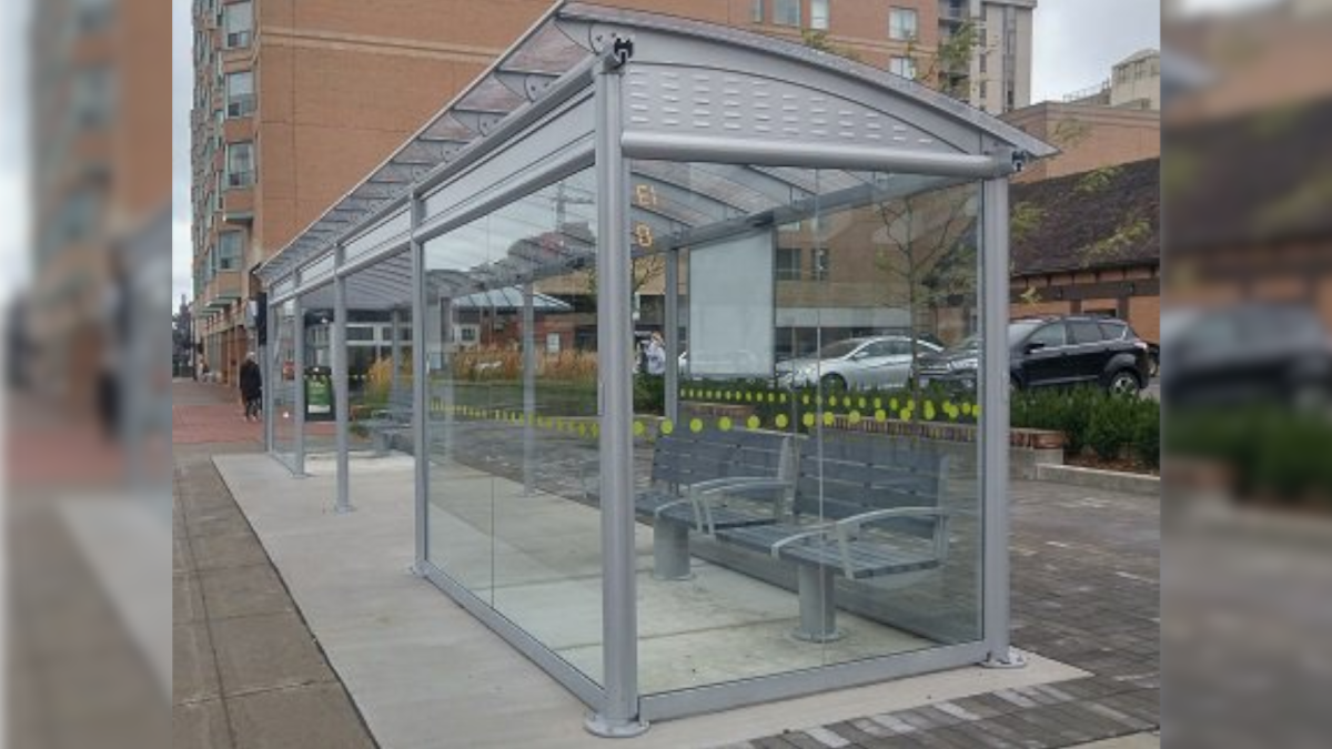 Police are investigating an ongoing string of damage to bus shelters in Burlington.