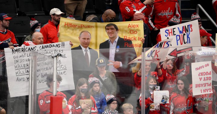 Alberta’s NHL clubs supporting Ukraine with Capitals’ Alex Ovechkin set to arrive
