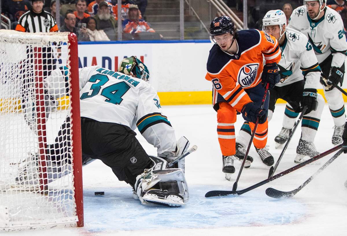 Oilers win against Sharks
