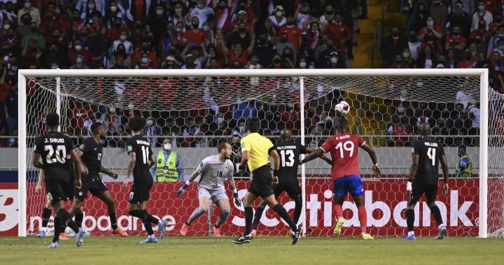 Canadian soccer team’s bid for World Cup qualification put on hold in Costa Rica