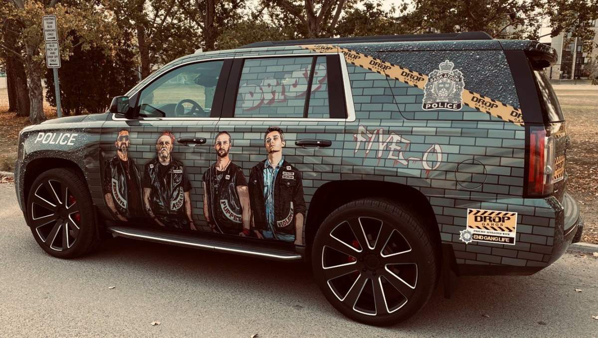 Saskatoon police encourage public to ‘Drop Gangs’ with new vehicle campaign