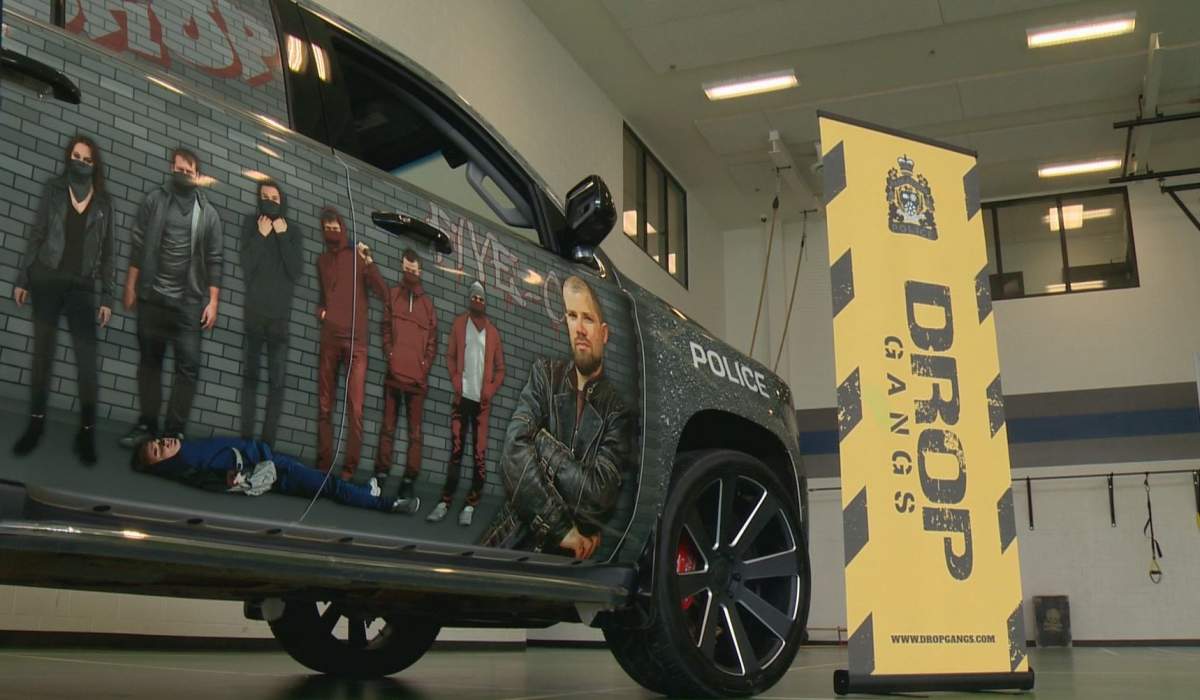 Saskatoon police encourage public to ‘Drop Gangs’ with new vehicle campaign