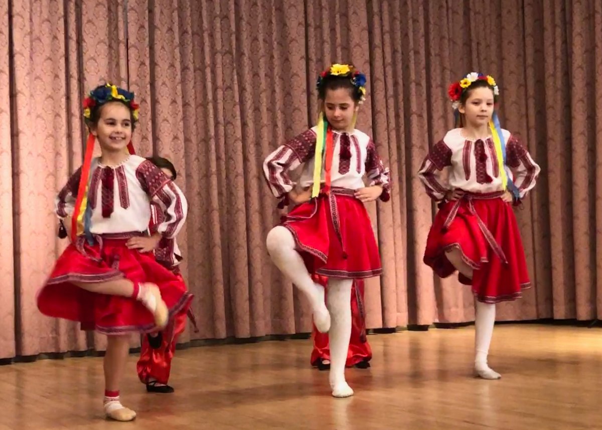 Dances by Children of the London Barvinok Ukrainian Dance Ensemble at Support Ukraine event at Polish Combatants Association Hall. March 27, 2022.