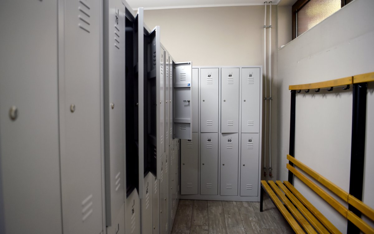 A file photo of a locker room.