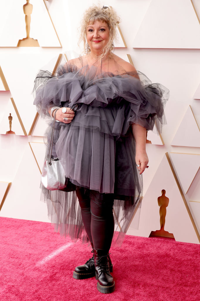 Julia Vernon attends the 94th Annual Academy Awards at Hollywood and Highland on March 27, 2022 in Hollywood, California.