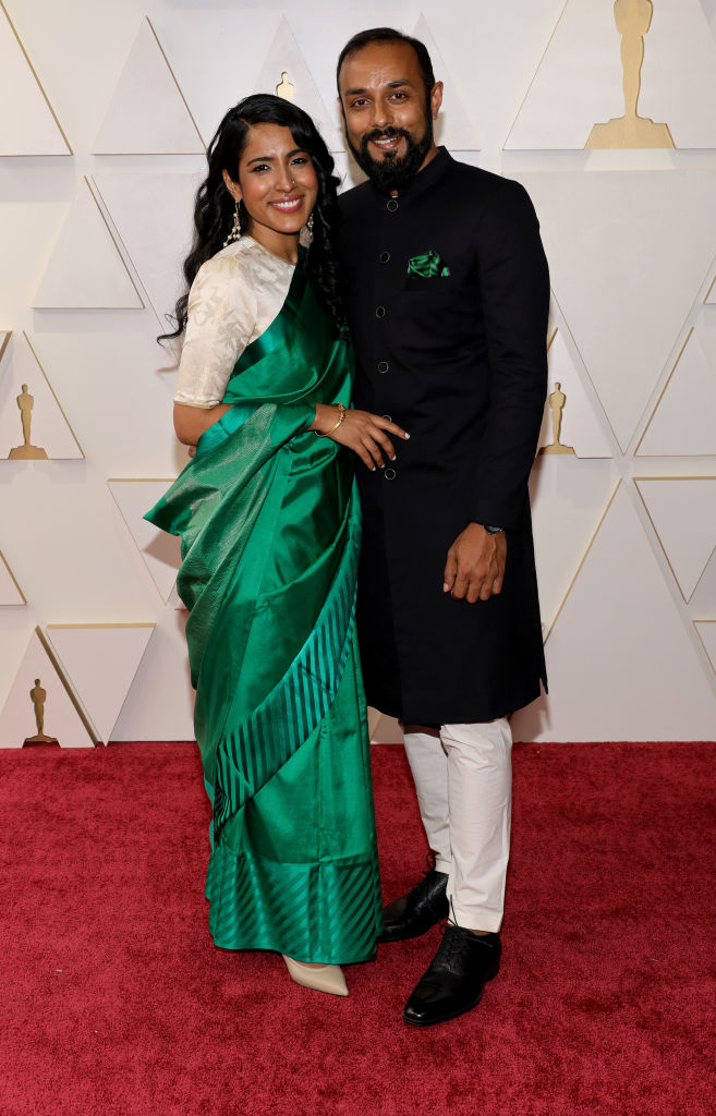 Rintu Thomas and Sushmit Ghosh attends the 94th Annual Academy Awards at Hollywood and Highland on March 27, 2022 in Hollywood, California.