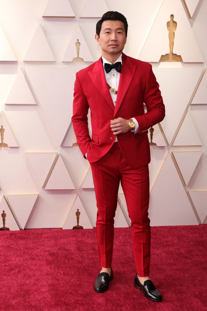 Simu Liu attends the 94th Annual Academy Awards at Hollywood and Highland on March 27, 2022 in Hollywood, California.