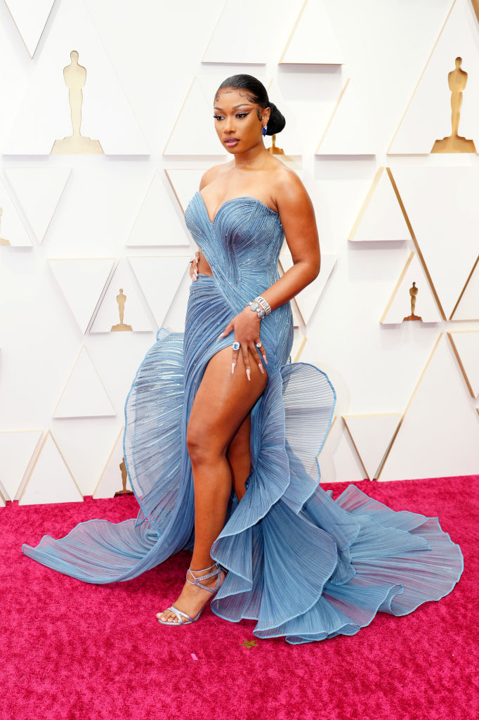 Megan Thee Stallion attends the 94th Annual Academy Awards at Hollywood and Highland on March 27, 2022 in Hollywood, California.
