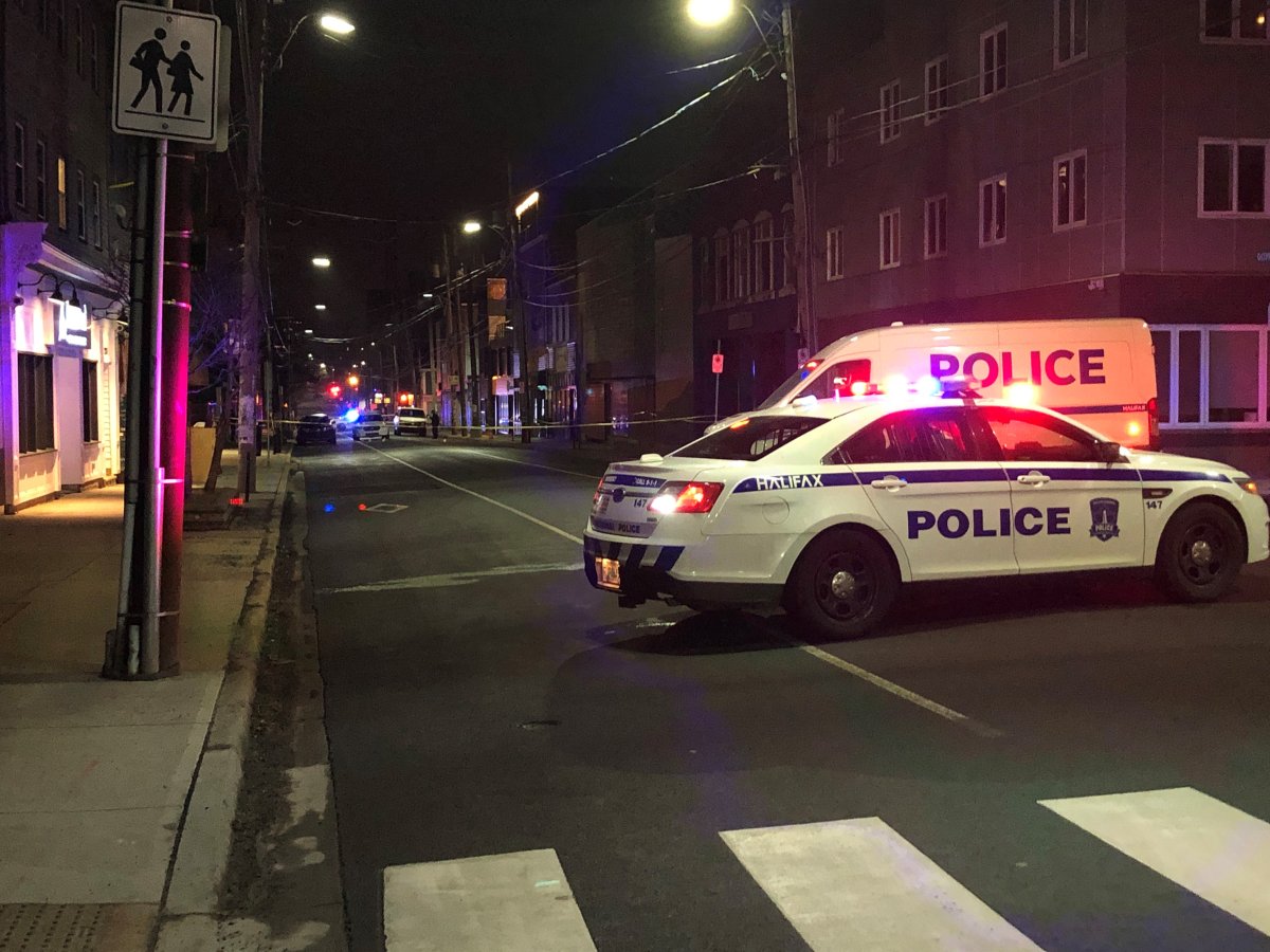 Halifax Regional Police on scene of an early morning shooting on Gottingen Street.