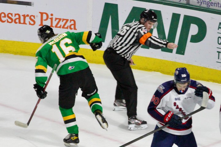 A five-point night for Tonio Stranges leads London Knights to 8-5 win