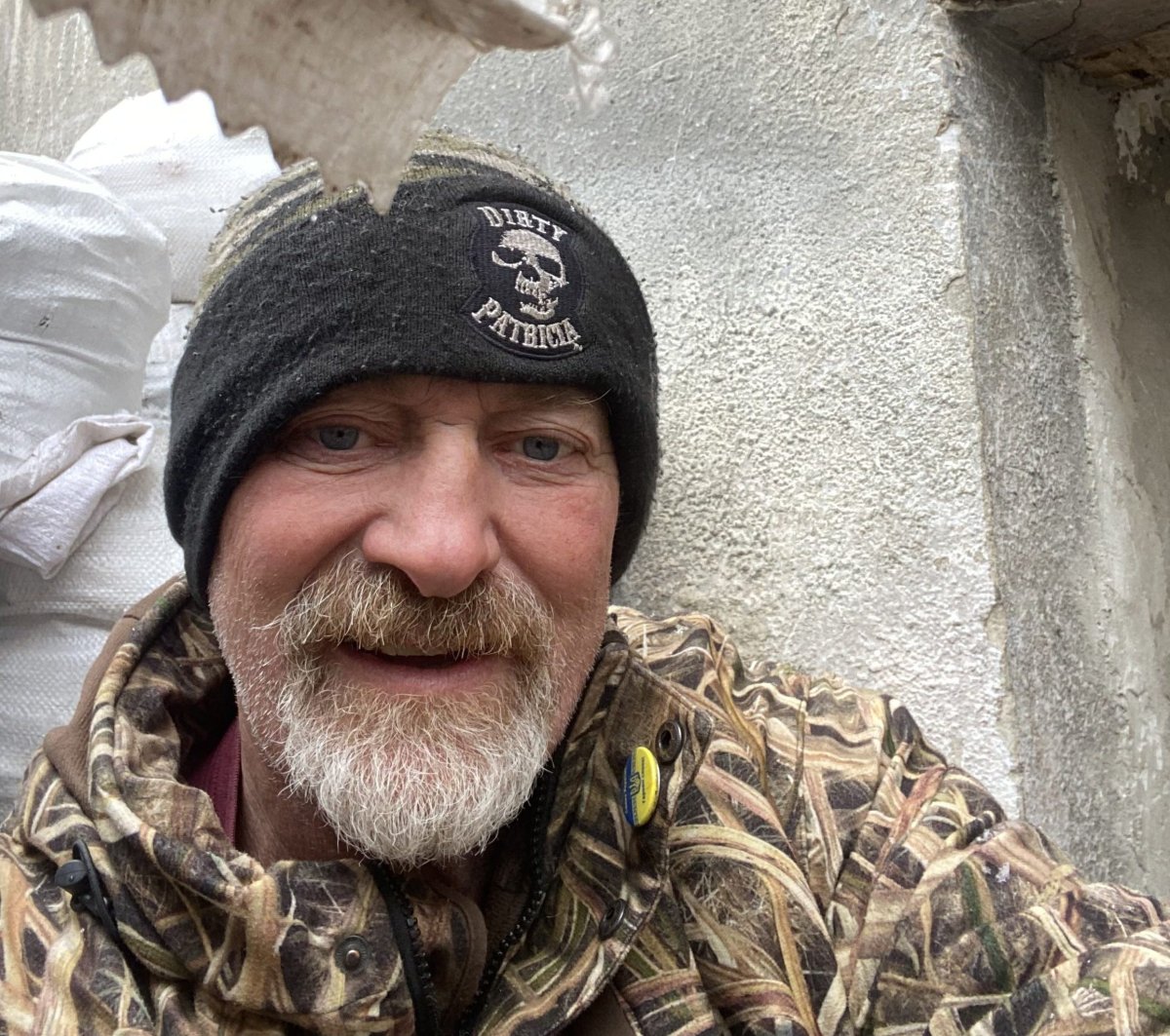 Paul Hughes pictured on March 6, 2022, in Lviv, Ukraine.