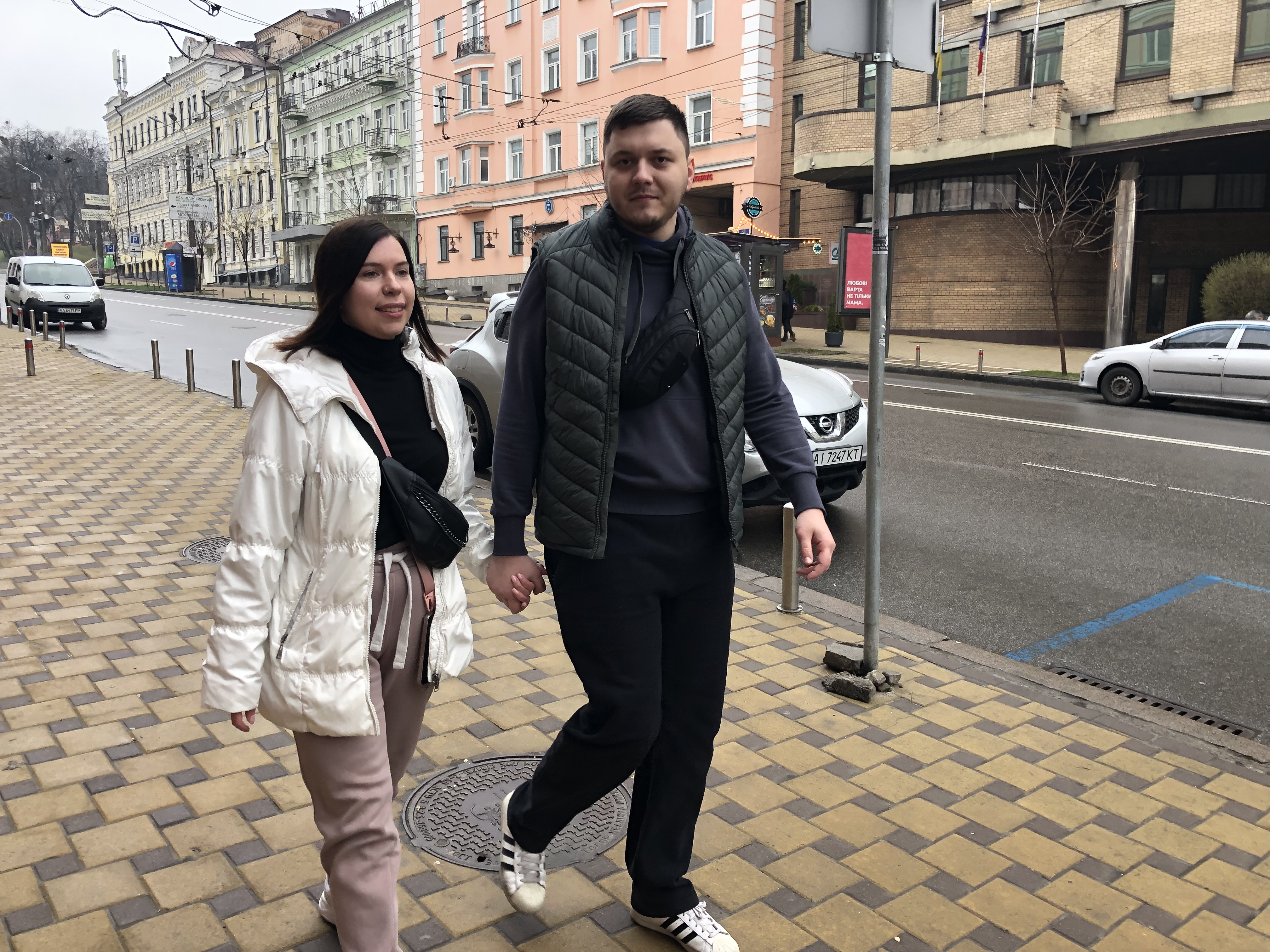 Khrystyna Melnyk, left, fled Kyiv when the war started but has since returned.