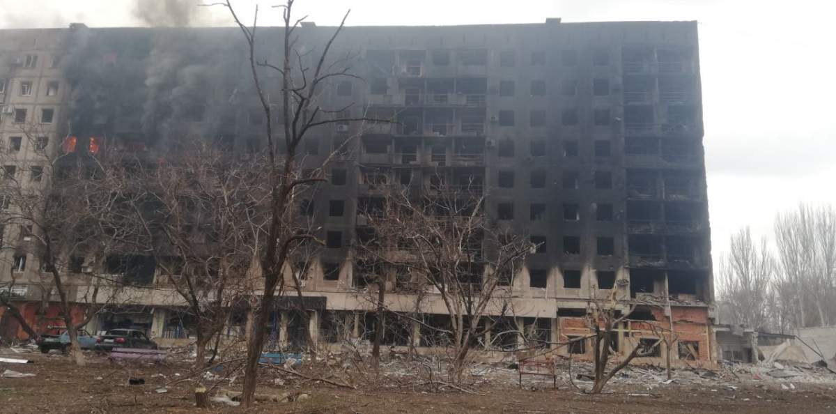 Photo of Mariupol provided by refugee who fled the city.