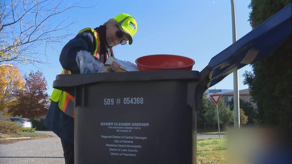 The Central Okanagan regional district says its recycling education program is part of a broader effort to eliminate contamination in the recycling process.