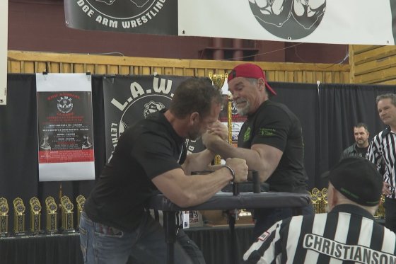 A few fierce competitors battle it out for a first place title at the Lethbridge Arm Wrestling Club Classic. Mar.19.