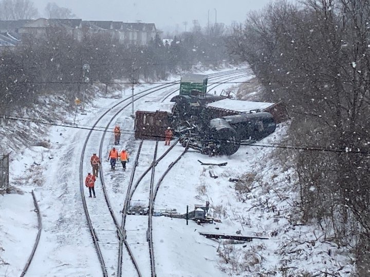 No injuries reported after train derails in Toronto: police - Toronto ...
