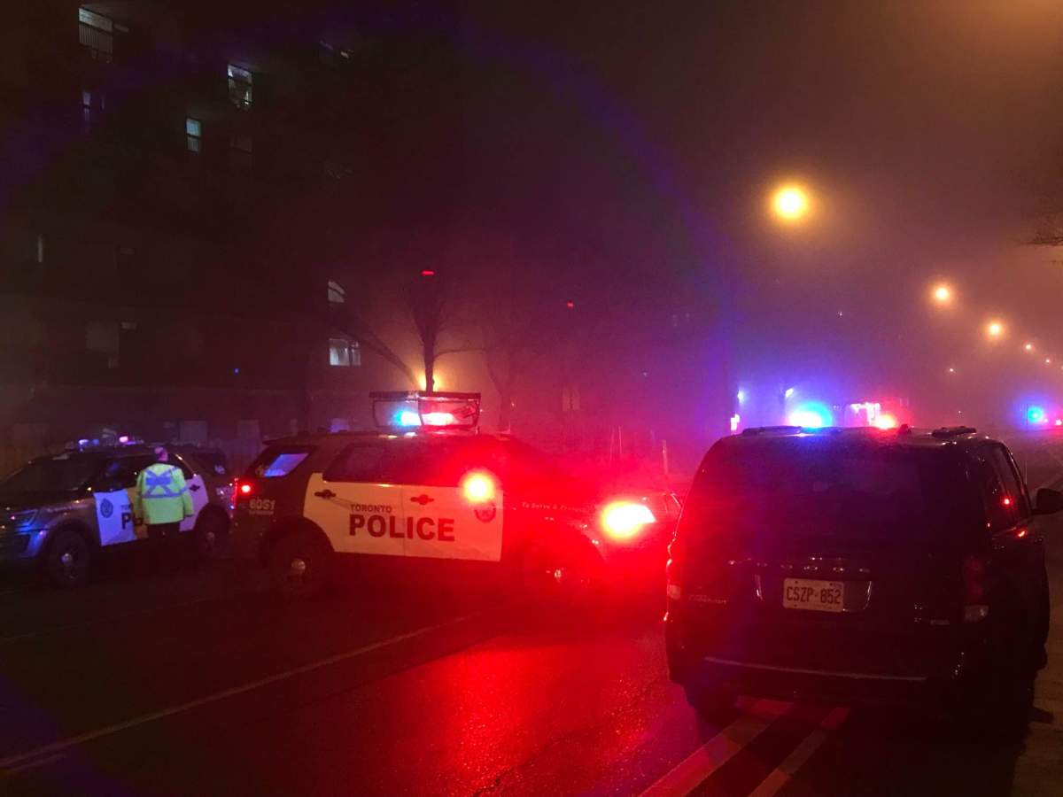 A woman in her 70s has been transported to hospital in critical condition after being struck by a vehicle in Toronto, police say.