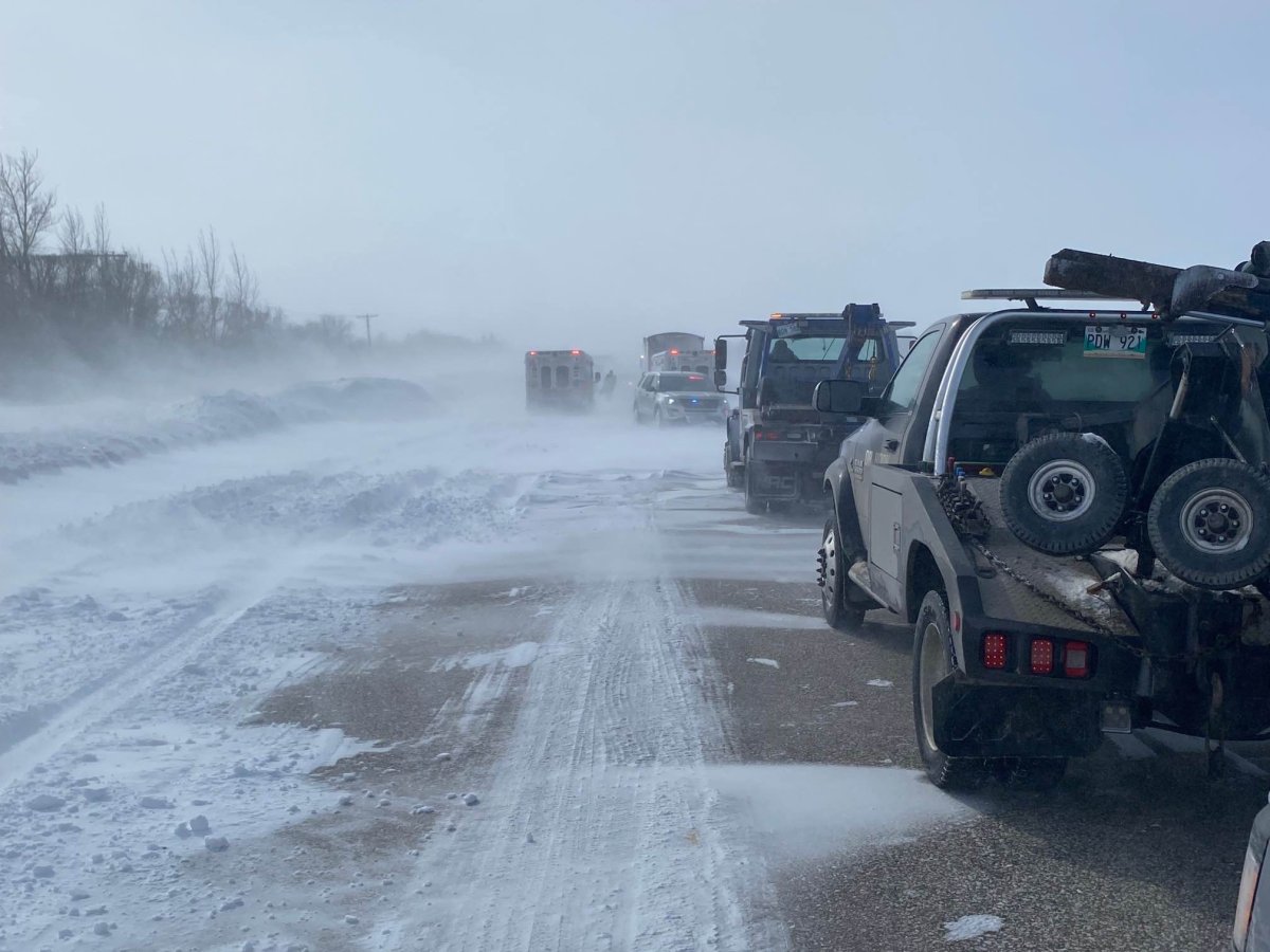 The scene of the crash on McGillivray Boulevard.