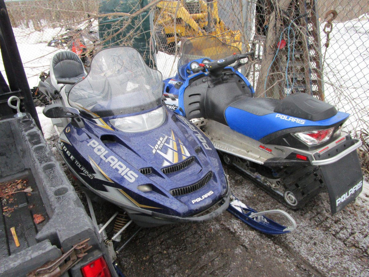 RCMP recovered a pair of stolen snowmobiles in the RM of Lac du Bonnet.