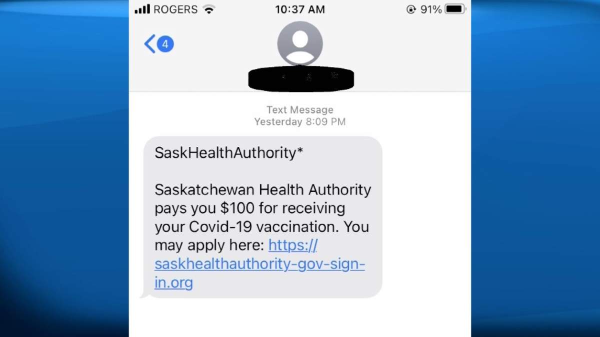 SHA text scam