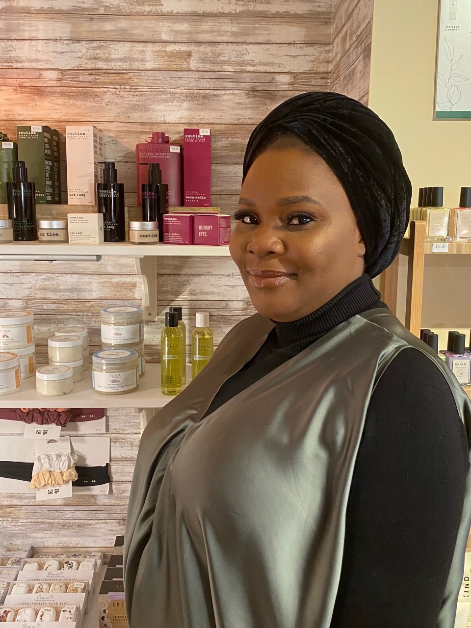 T'oria Skincare founder Sarah Akinfenwa