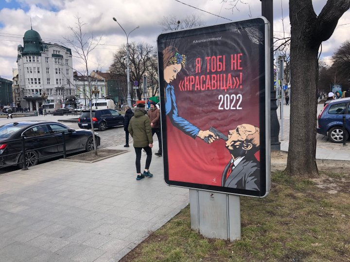 Signs of war Ukrainians fight back, with billboards National