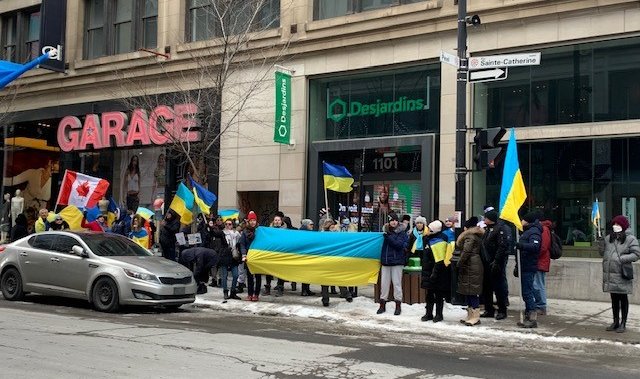 Montreal marchers call for more support of Ukraine