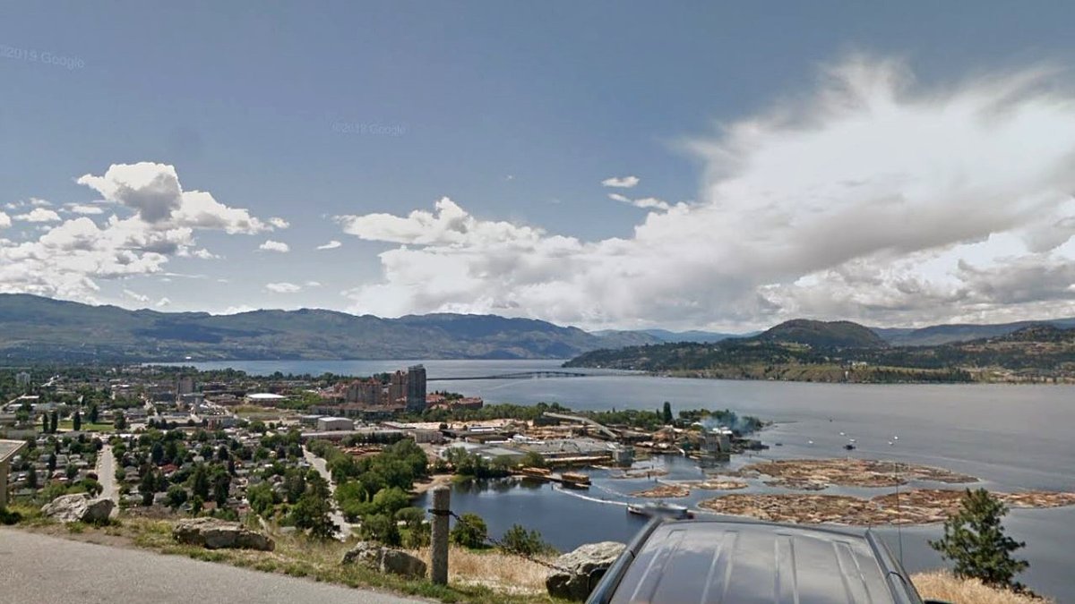 A view from Knox Mountain in 2016 of Kelowna and Okanagan Lake. In 2021, city council endorsed a two-year trial that restricts vehicle access to just the first lookout.