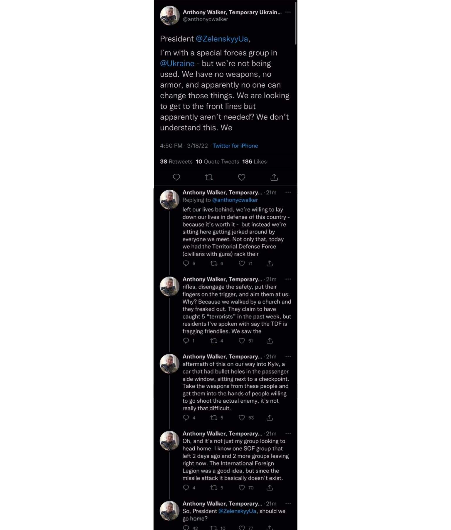 Antony Walker tweets