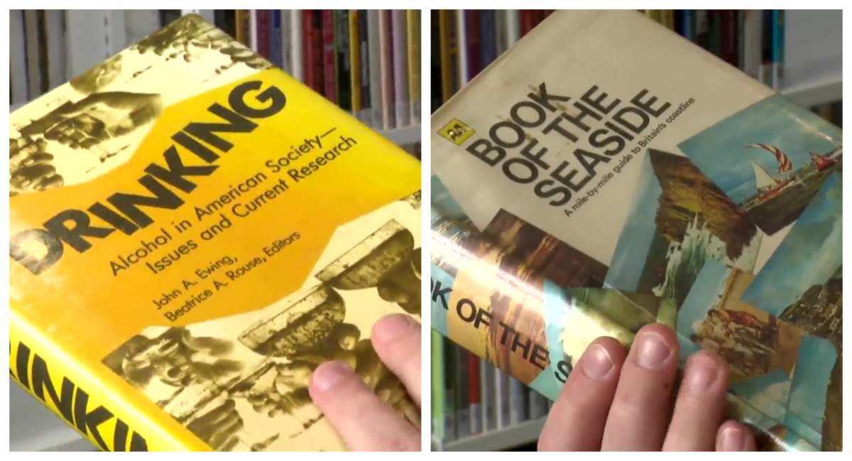 The two books were returned 42 years after they were signed out.