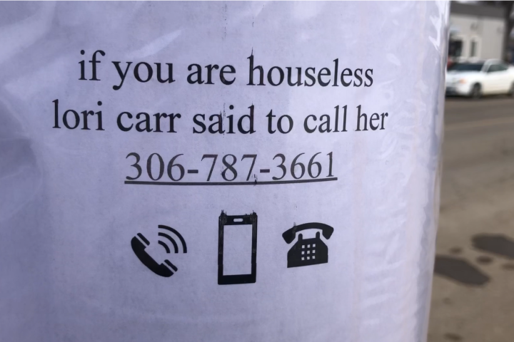 Call Social Services Minister Carr if in need of shelter, poster campaign urges