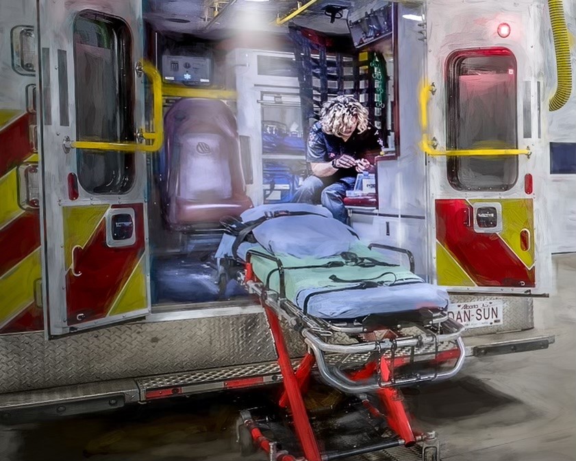 Christa Steele pictured in artwork done by DanSun Photo Art.