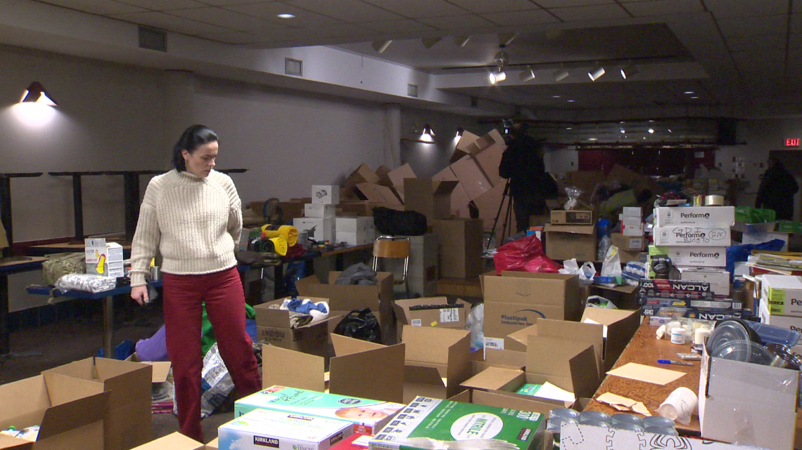 Donations for Ukraine are collected