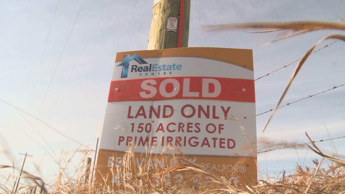 A land listing located near Coalldale, Alta. 