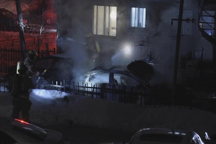 Suspicious fire destroys car in Saint-Michel early Thursday