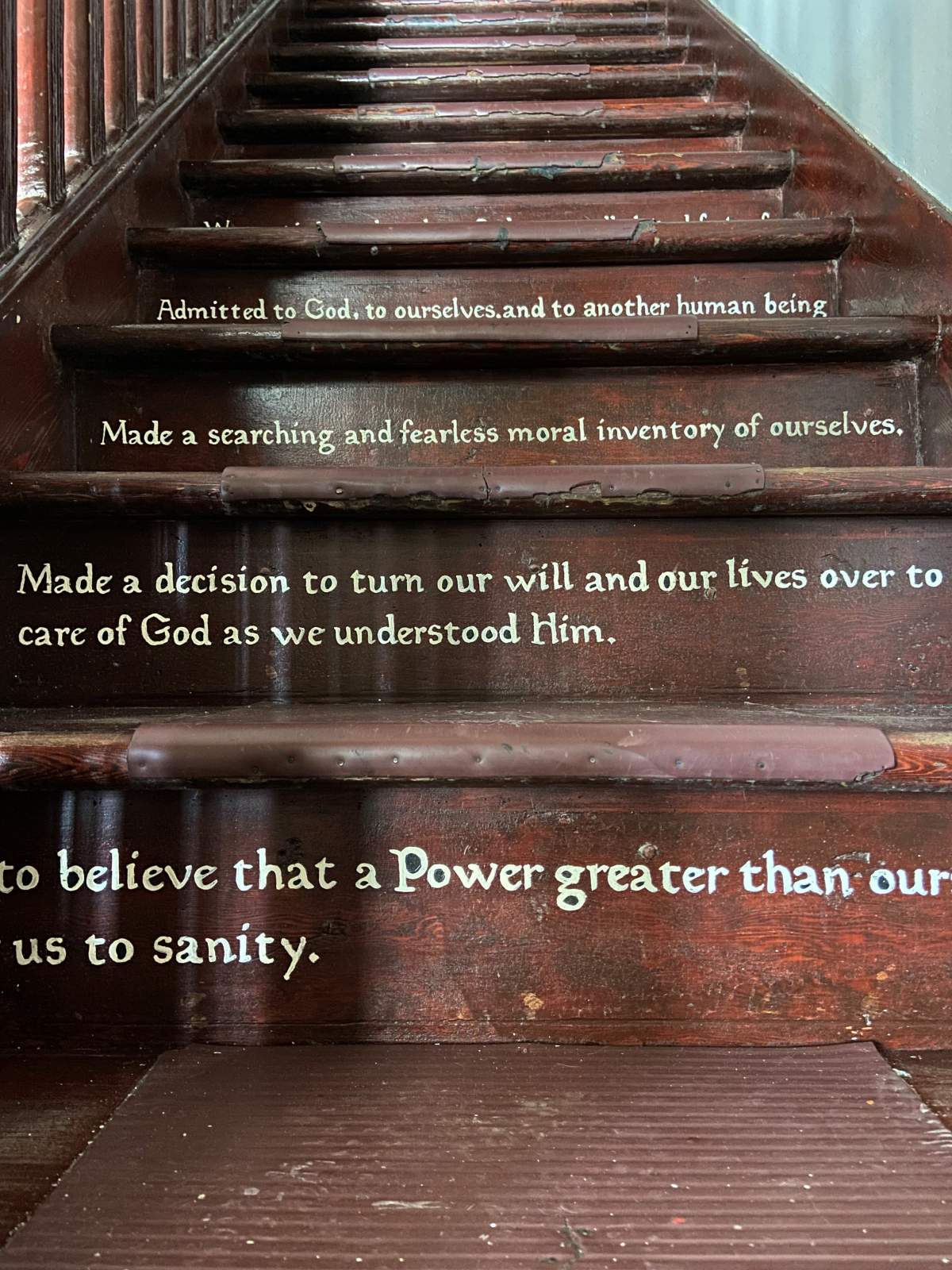 12 steps in Grace House.