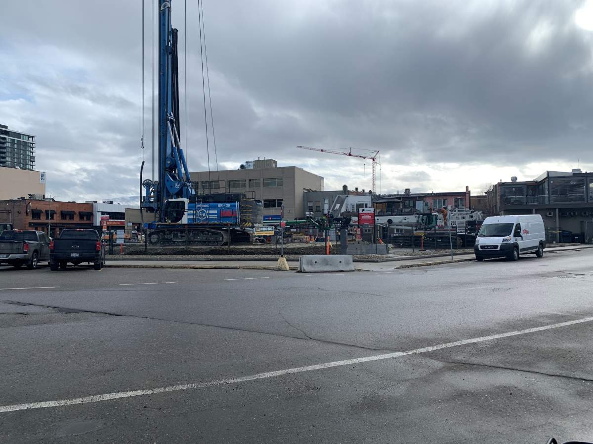 Ground testing is now being conducted at the old Willow Inn site in downtown Kelowna in anticipation of a luxury hotel project.