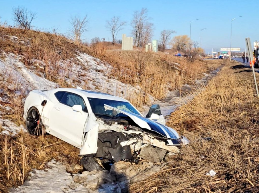 The driver of a vehicle has suffered life-altering injuries after a collision on Highway 403 in Mississauga.